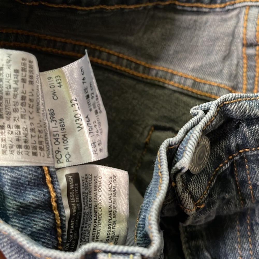 Levis 511 Fennel Print Jean - Picture 7 of 12